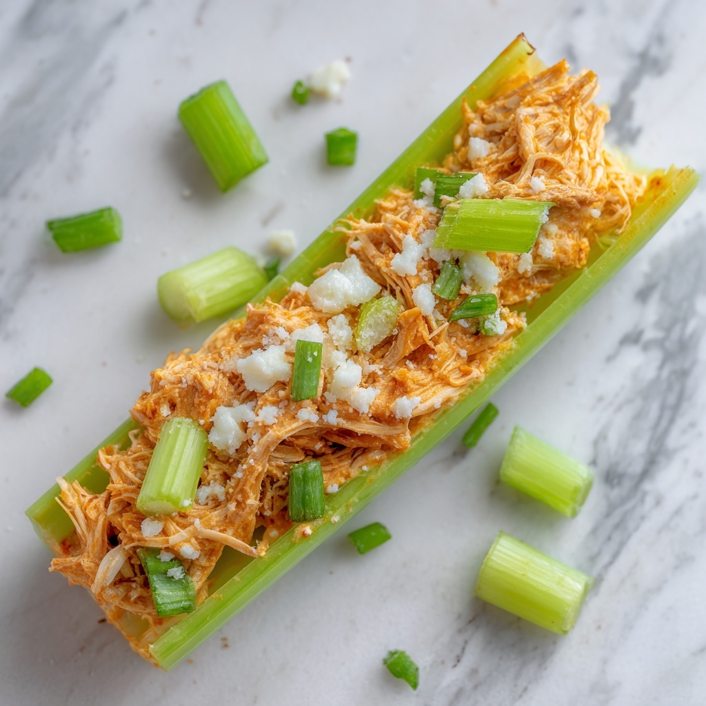 Buffalo Chicken Celery Stick Bites Recipe - Recipe Image