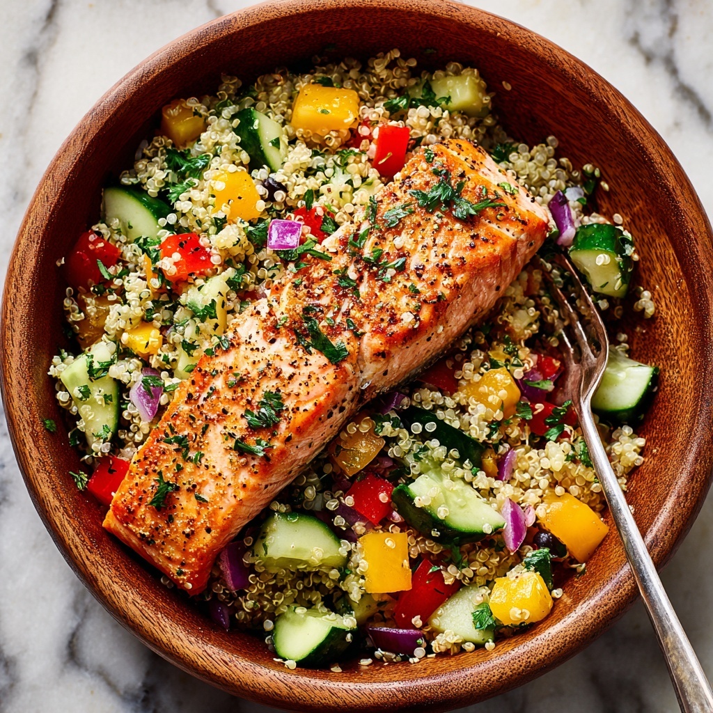 Greek Salmon Quinoa Salad Recipe - Recipe Image