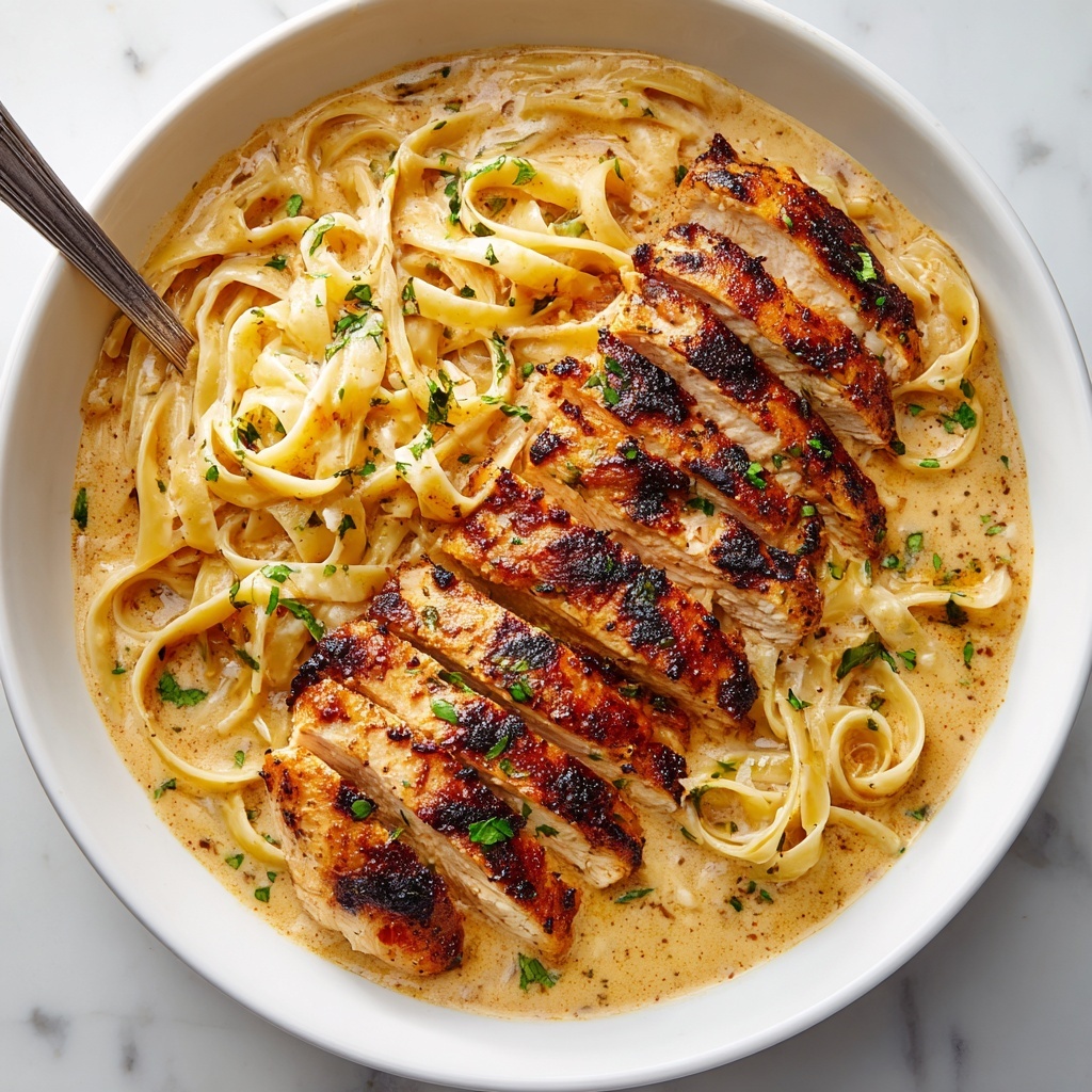 Blackened Chicken Alfredo Recipe - Recipe Image