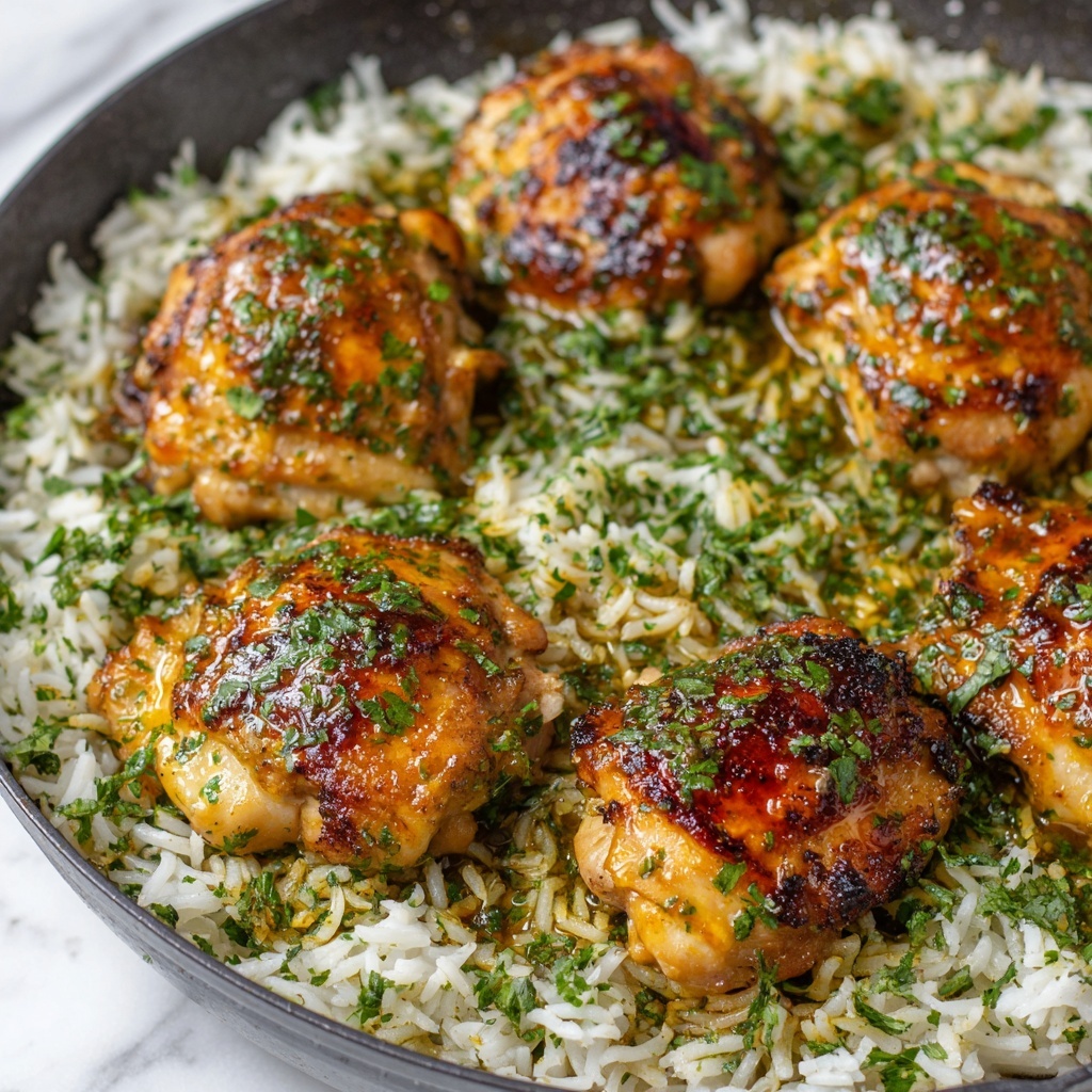 Garlic Parmesan Rice with Chicken Recipe - Recipe Image