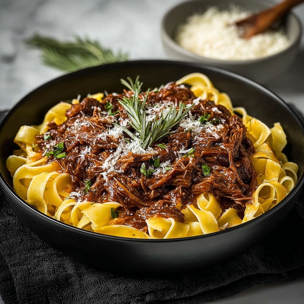 Short Rib Ragu with Pasta and Parmesan Recipe - Recipe Image