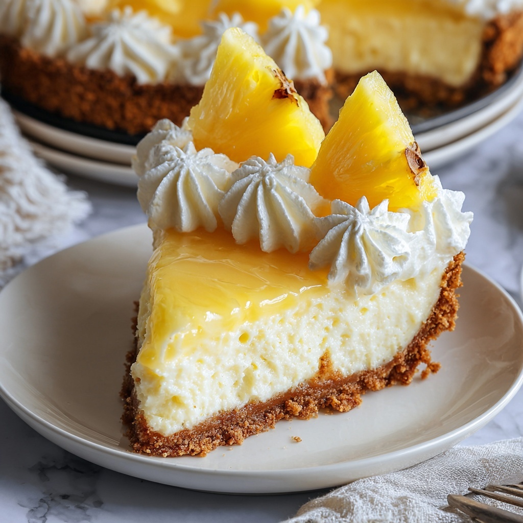 Pineapple Right Side Up Cheesecake Recipe - Recipe Image