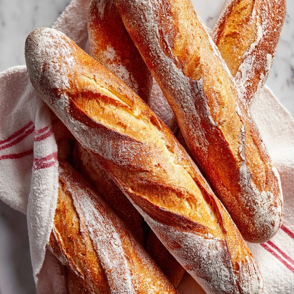 Classic Crusty French Baguettes Recipe - Recipe Image