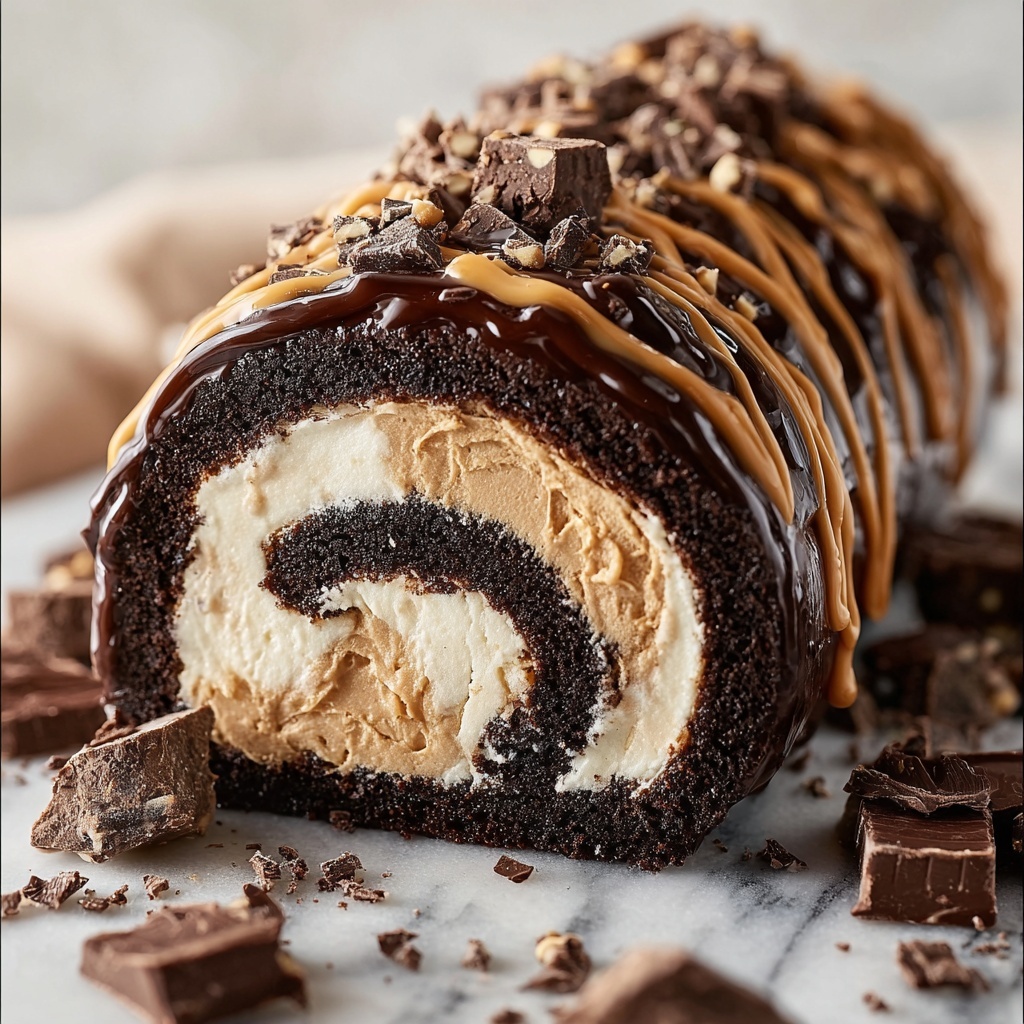 Peanut Butter Cup Cake Roll Recipe - Recipe Image