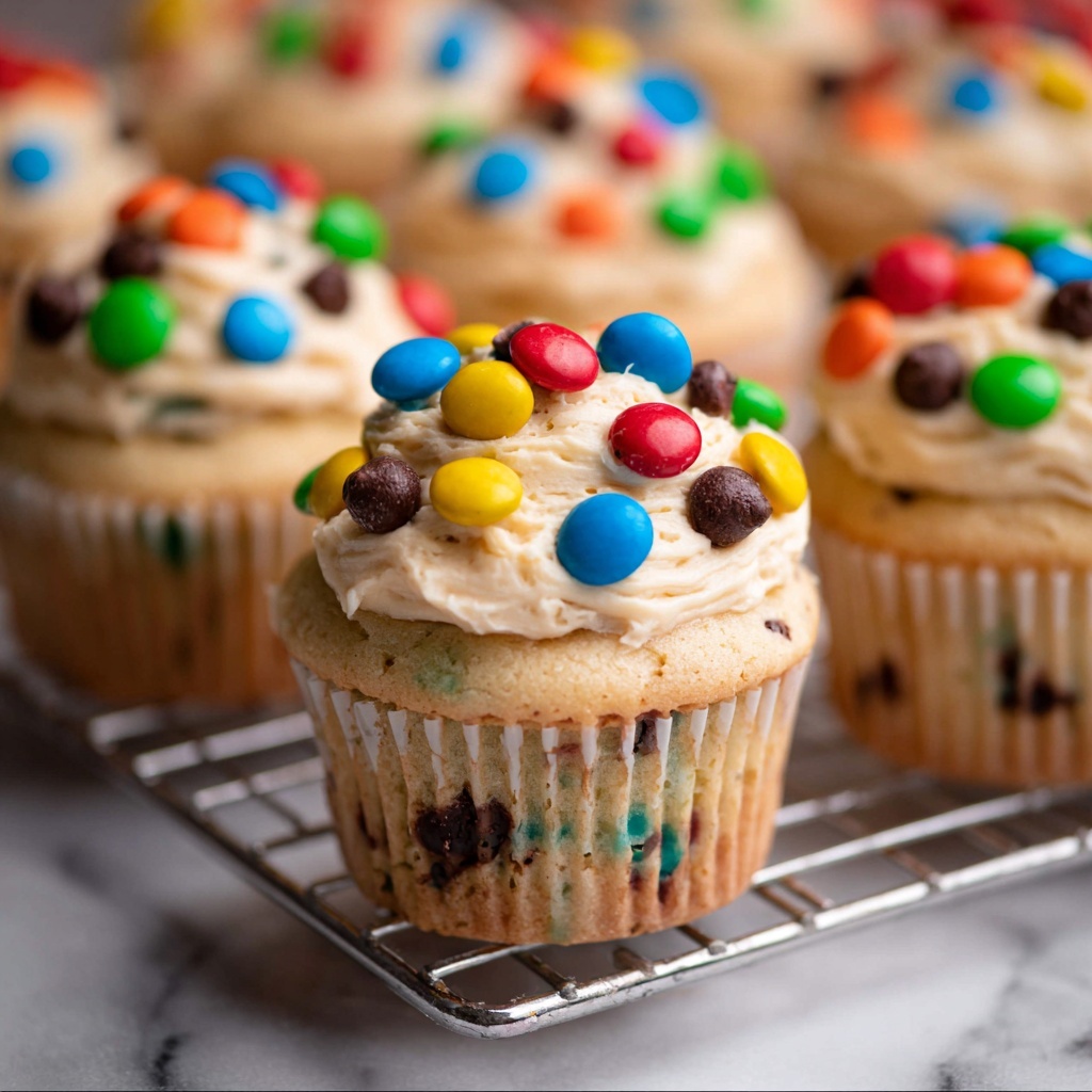 Monster Cookie Dough Cupcakes Recipe - Recipe Image