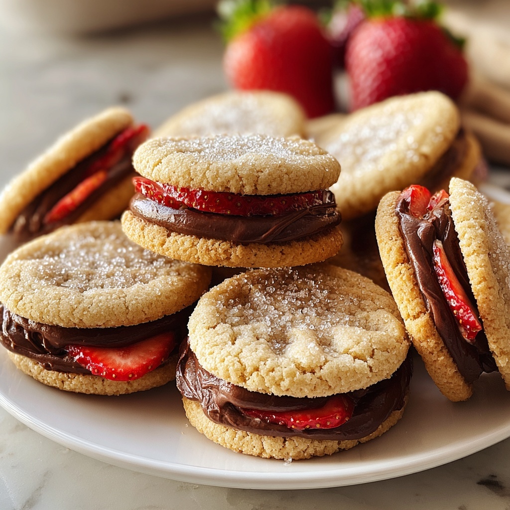 Chocolate-Stuffed Strawberry Sugar Cookies Recipe - Recipe Image
