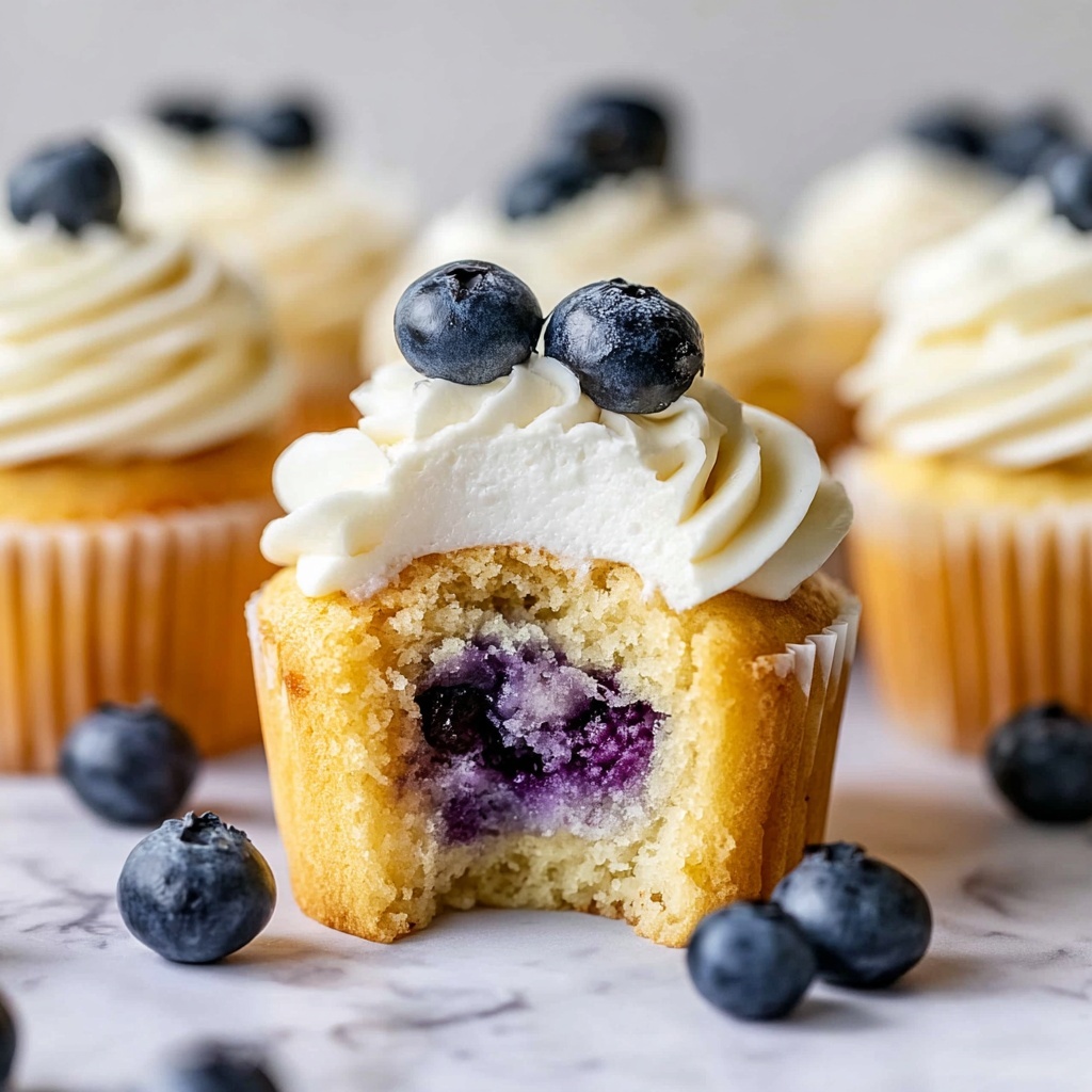 Lemon Blueberry Cupcakes Recipe - Recipe Image