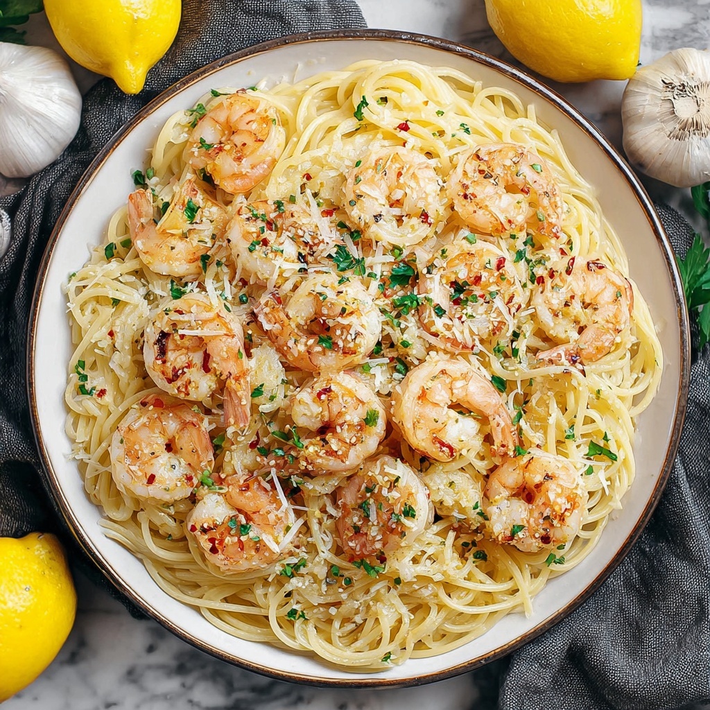 Garlic Shrimp Pasta Recipe - Recipe Image