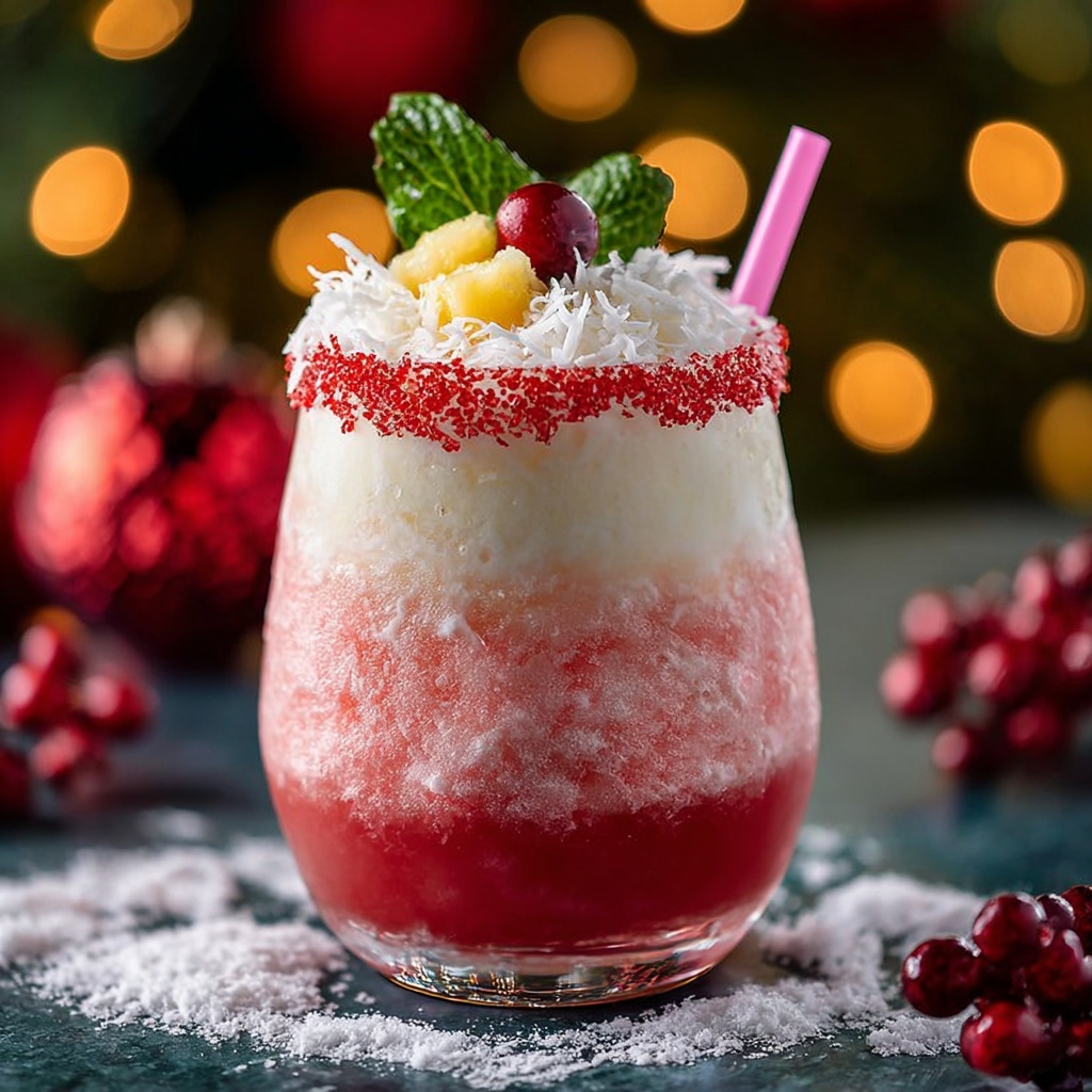 Kissing Santa Claus Mocktail Recipe - Recipe Image