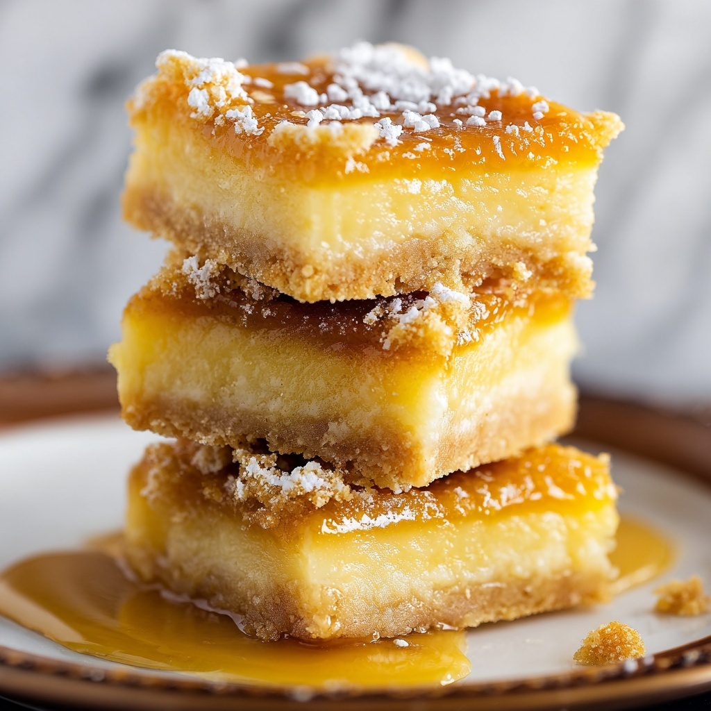 Salted Caramel Gooey Butter Bars Recipe - Recipe Image