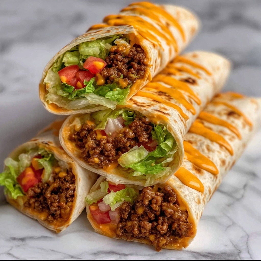 Nacho Cheese Beef Wrap Recipe - Recipe Image