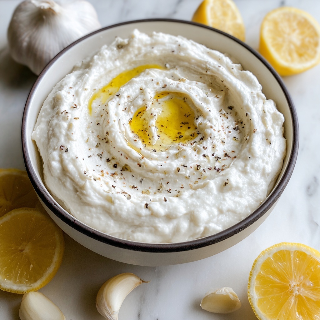 Lebanese Garlic Sauce (Toum) Recipe - Recipe Image