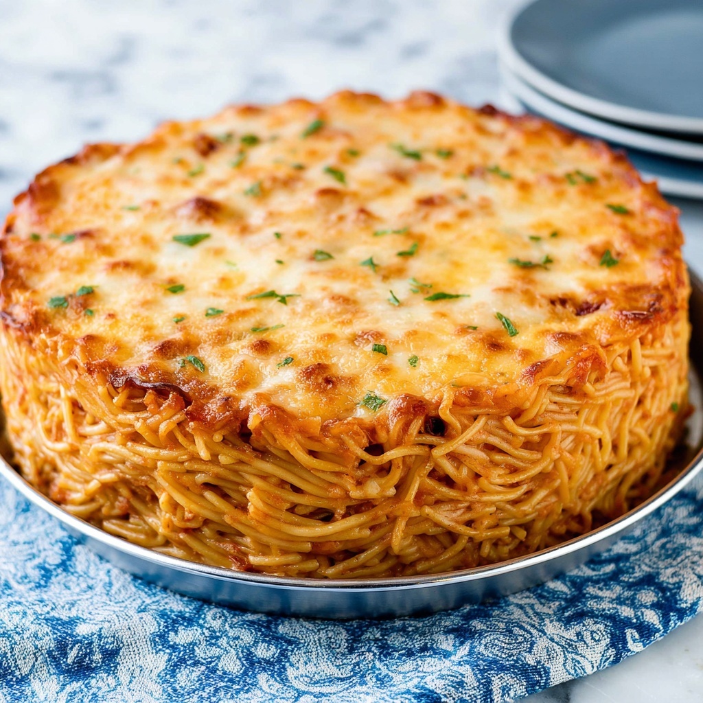 Spaghetti Pie Recipe - Recipe Image