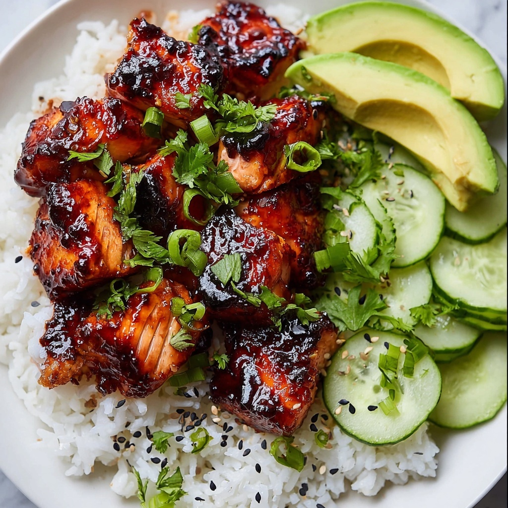 Honey Garlic Salmon Rice Bowls Recipe - Recipe Image