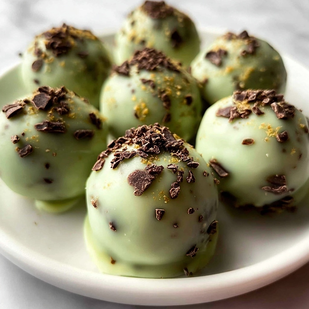 Mint Chocolate Chip Protein Balls Recipe - Recipe Image