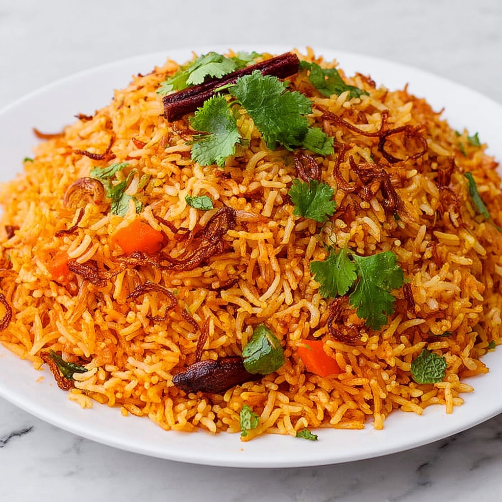 Malaysian Tomato Rice Recipe - Recipe Image