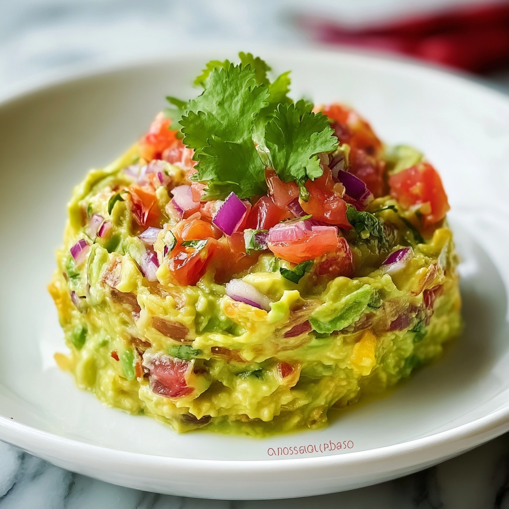 Creamy Homemade Guacamole Recipe - Recipe Image