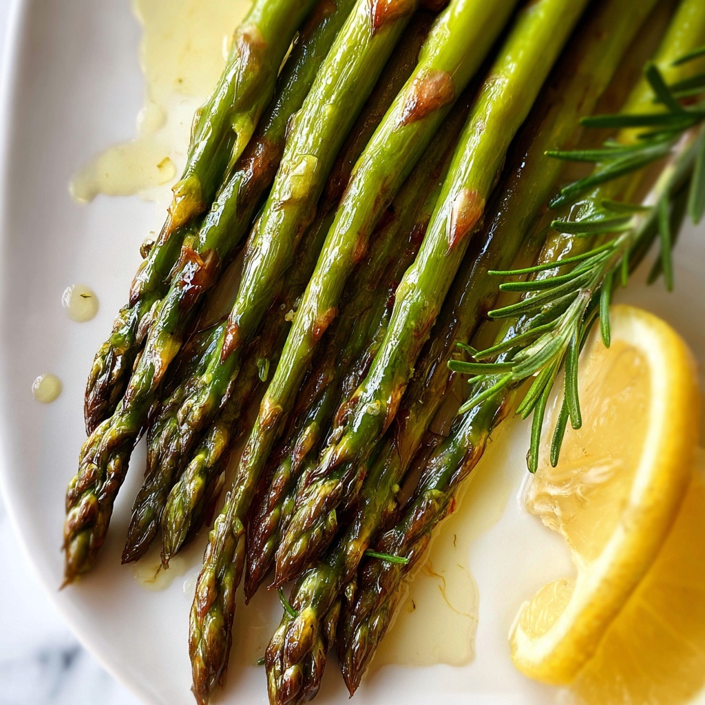 Lemon Asparagus with Rosemary and Garlic Recipe - Recipe Image