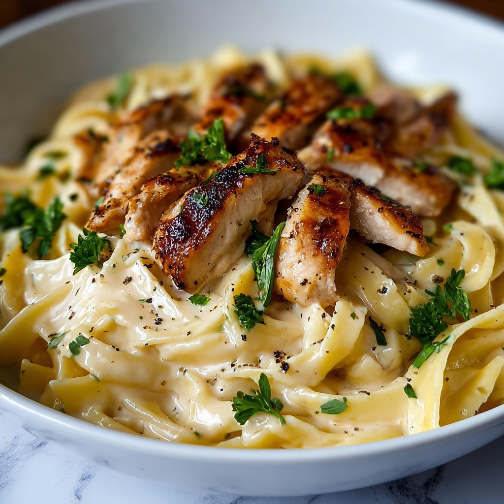 Creamy Ricotta Chicken Pasta: A Deliciously Easy Dinner Recipe - Recipe Image