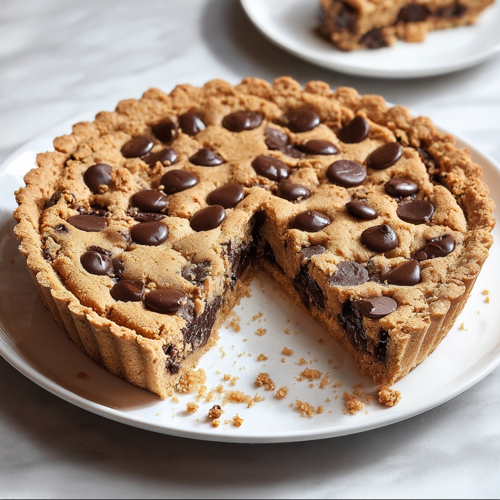 Deep Dish Chickpea Cookie Pie Recipe - Recipe Image