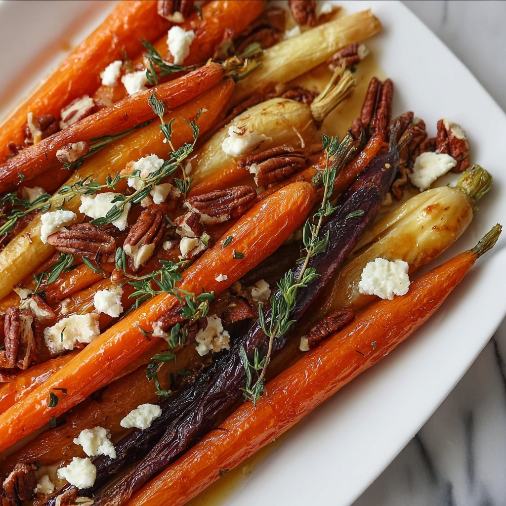 Roasted Carrots with Candied Pecans and Goat Cheese Recipe - Recipe Image