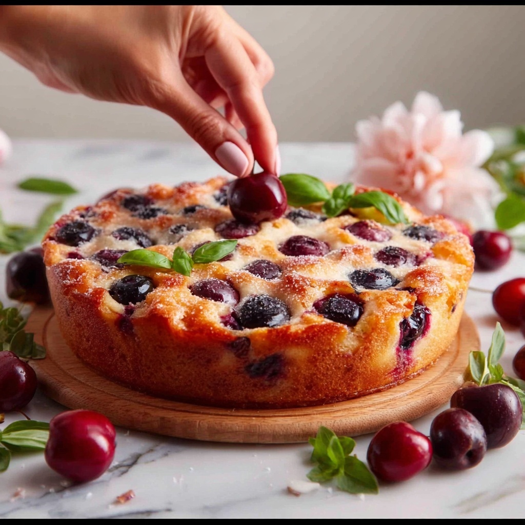 Easy Summer Fruit Cake with Yogurt Recipe - Recipe Image