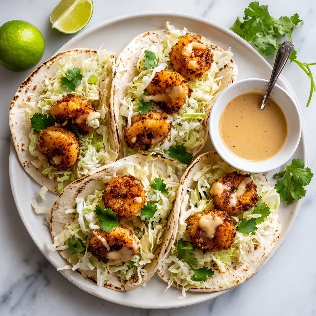 Coconut Shrimp Tacos with Habanero Lime Butter Recipe - Recipe Image