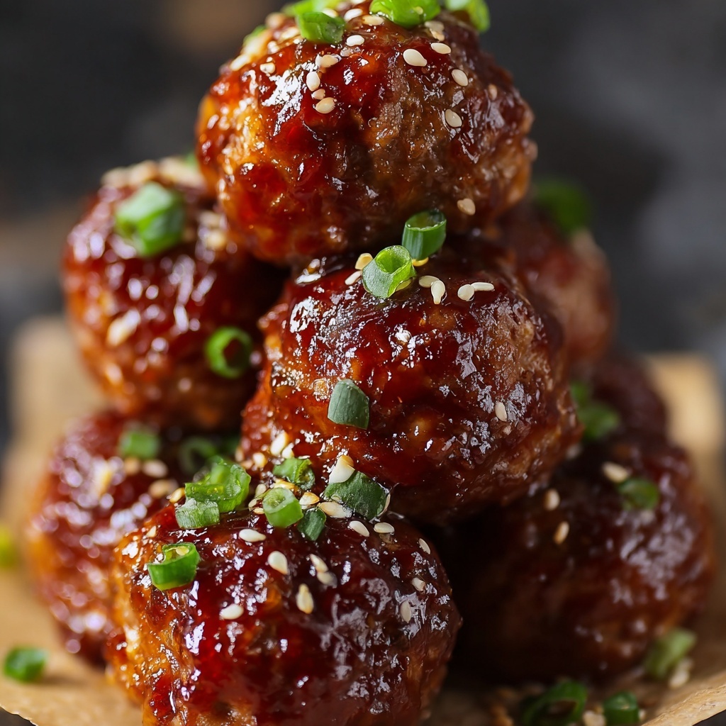 Korean BBQ Meatballs Recipe - Recipe Image
