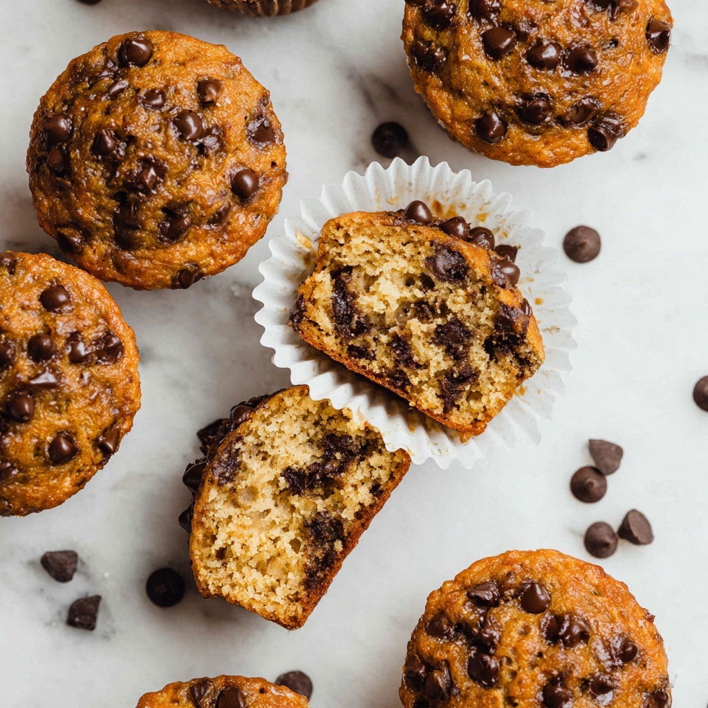 Skinny Banana Chocolate Chip Muffins Recipe - Recipe Image