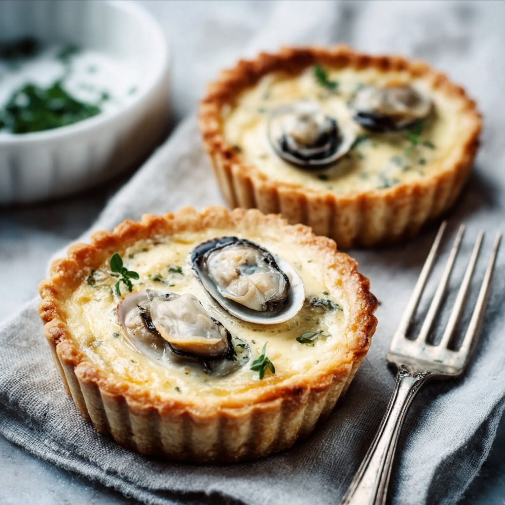Oyster Tarts with Creamy Sauce Recipe - Recipe Image