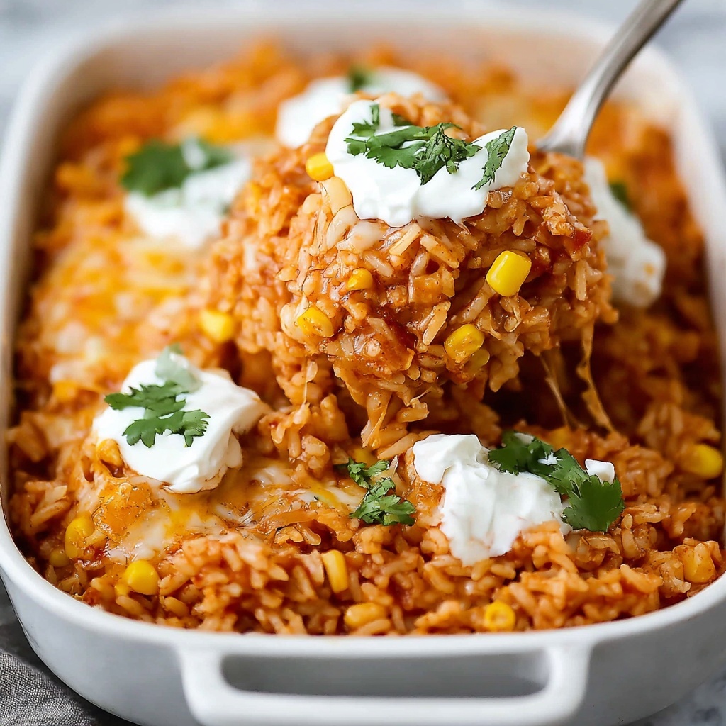 Chicken Enchilada Rice Casserole Recipe - Recipe Image