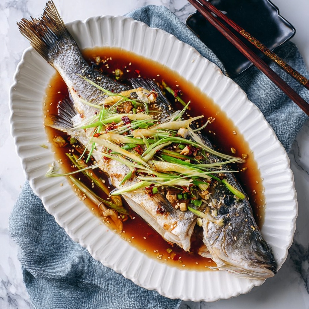 Chinese Steamed Fish Recipe - Recipe Image