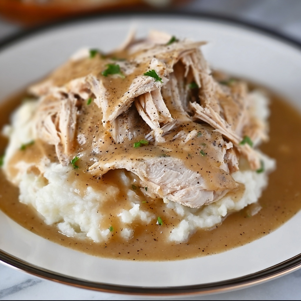 Slow Cooker Chicken and Gravy Recipe - Recipe Image