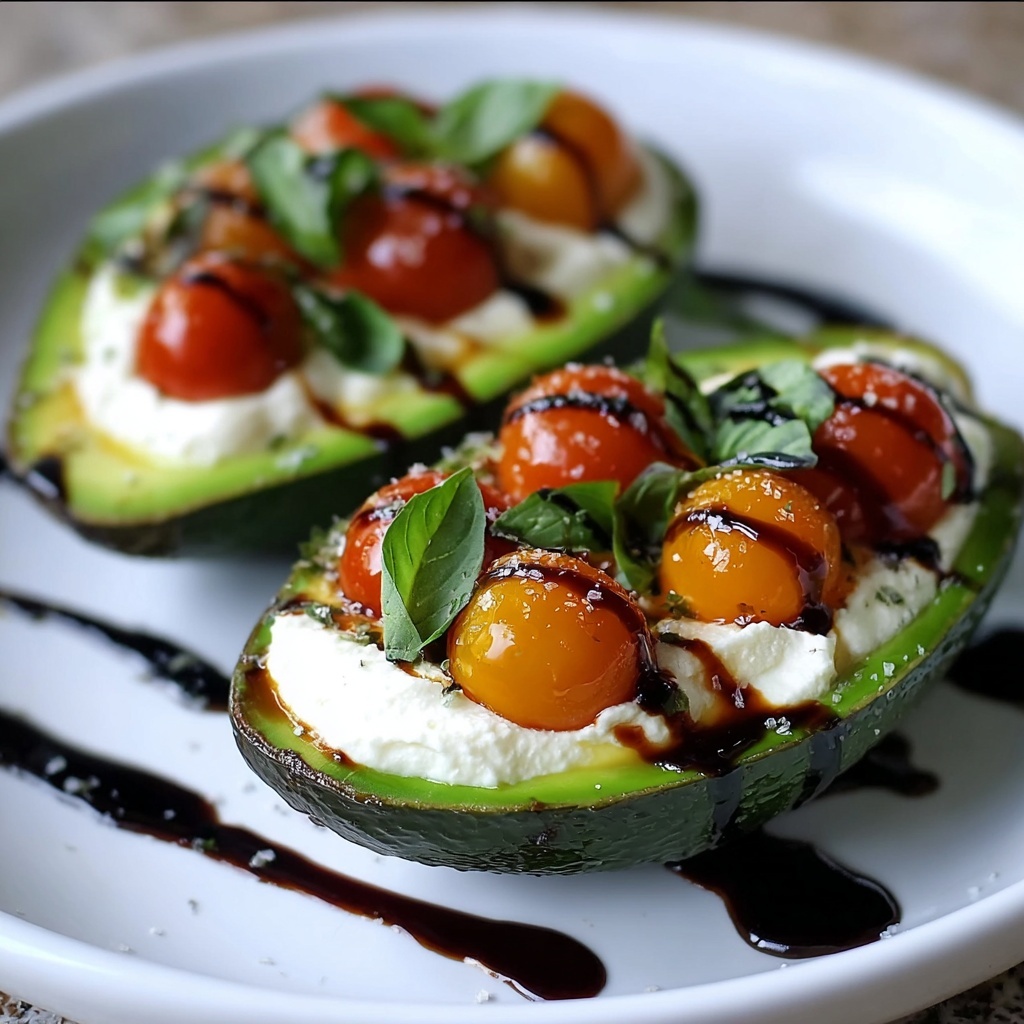 Caprese Stuffed Avocado Recipe - Recipe Image