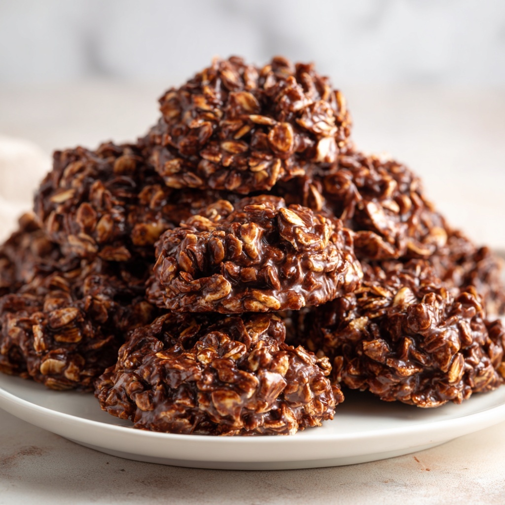 No-Bake Chocolate Coconut Cookies Recipe - Recipe Image