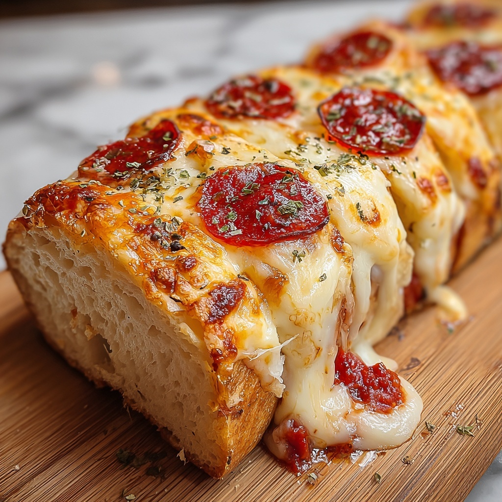 Cheesy Pepperoni Stromboli Recipe - Recipe Image