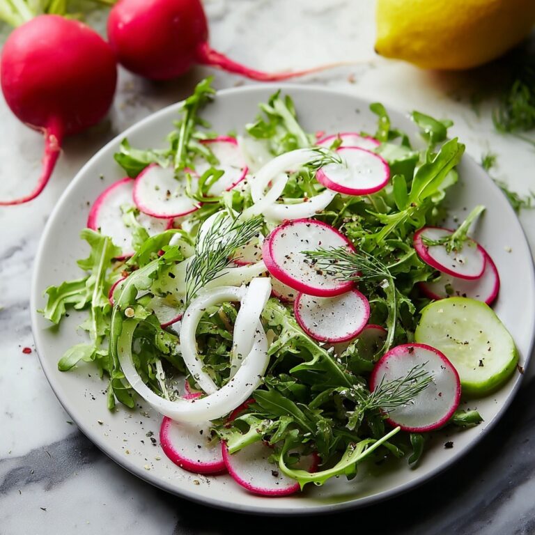 Radish and Fennel Salad with Lemon Dressing Recipe