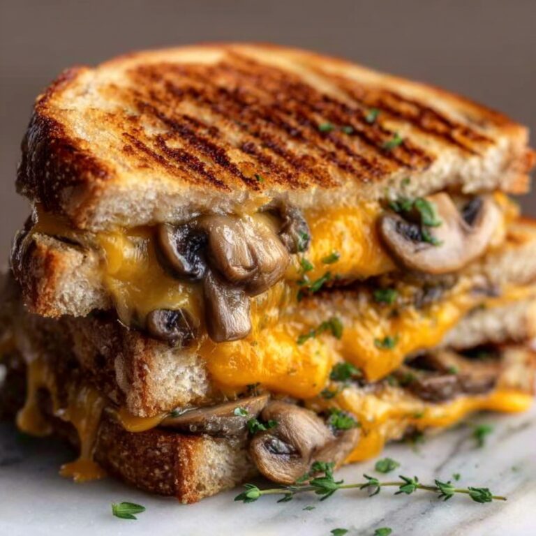 Garlic Mushroom Grilled Cheese Recipe