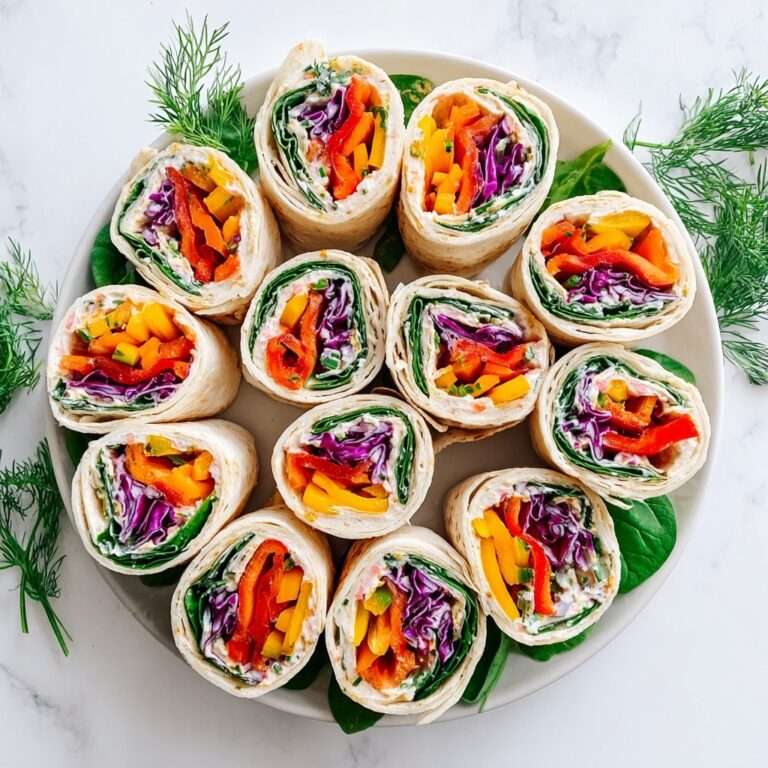 Veggie Pinwheels with Cream Cheese Recipe