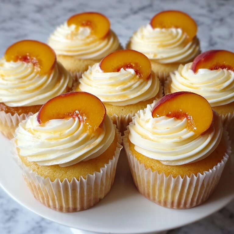 Honey Peach Cream Cheese Cupcakes Recipe