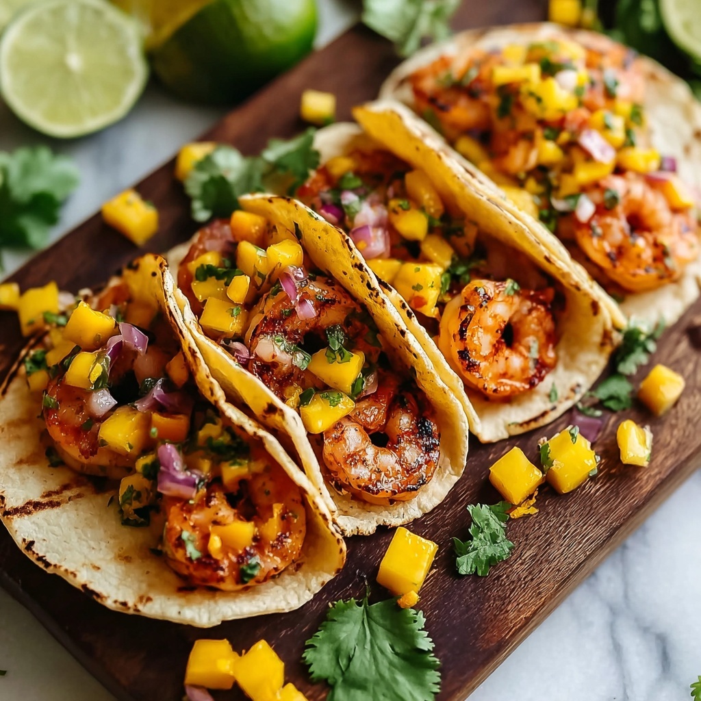 Spicy Shrimp Tacos with Mango Salsa Recipe - Recipe Image