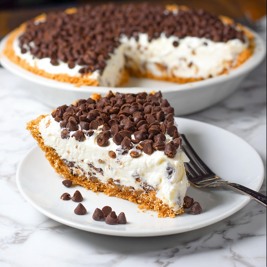 Chocolate Chip Cannoli Pie Recipe - Recipe Image
