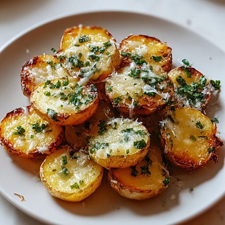 Parmesan Smashed Potatoes with Garlic Dip Recipe