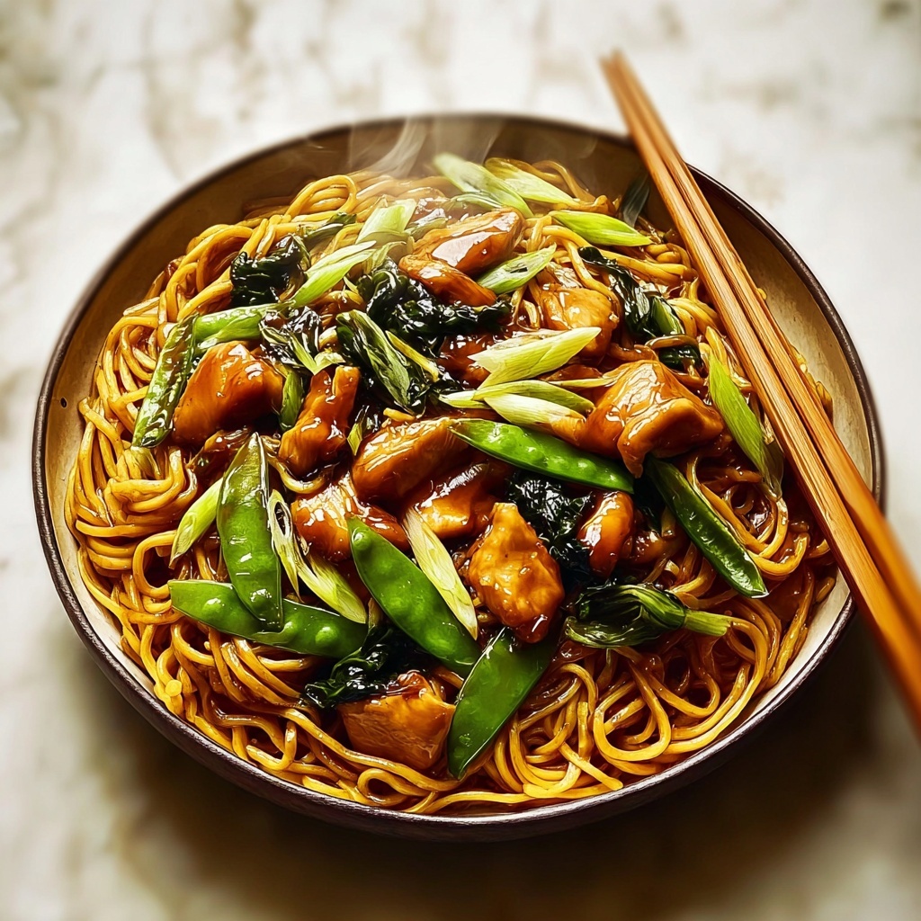Garlic Chicken Lo Mein Recipe - Recipe Image