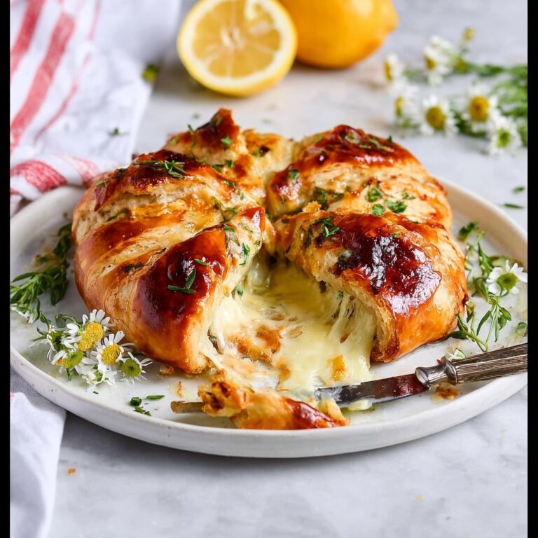 Lemon Curd Herbed Baked Brie Recipe