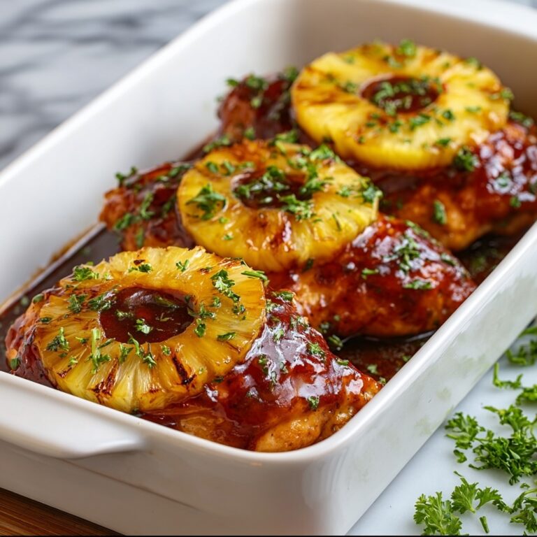 Baked Pineapple BBQ Chicken Breast Recipe