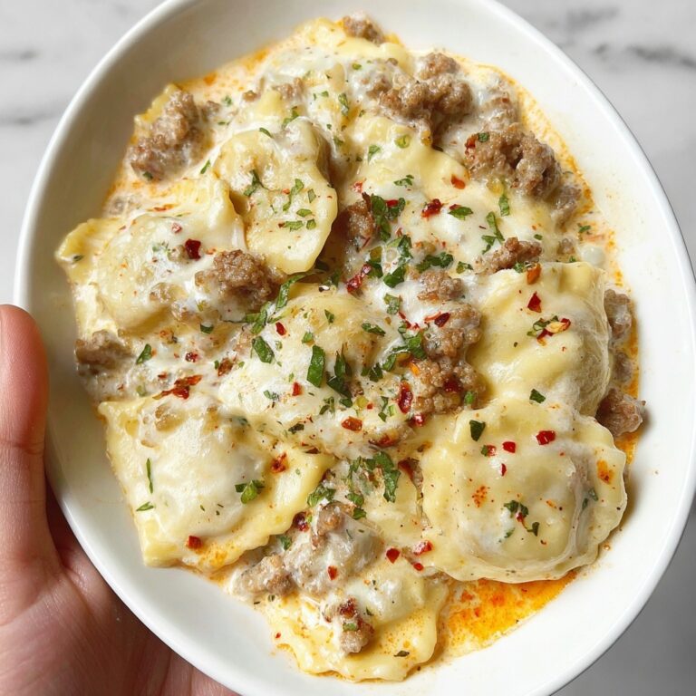 Sausage Alfredo Ravioli Lasagna Recipe