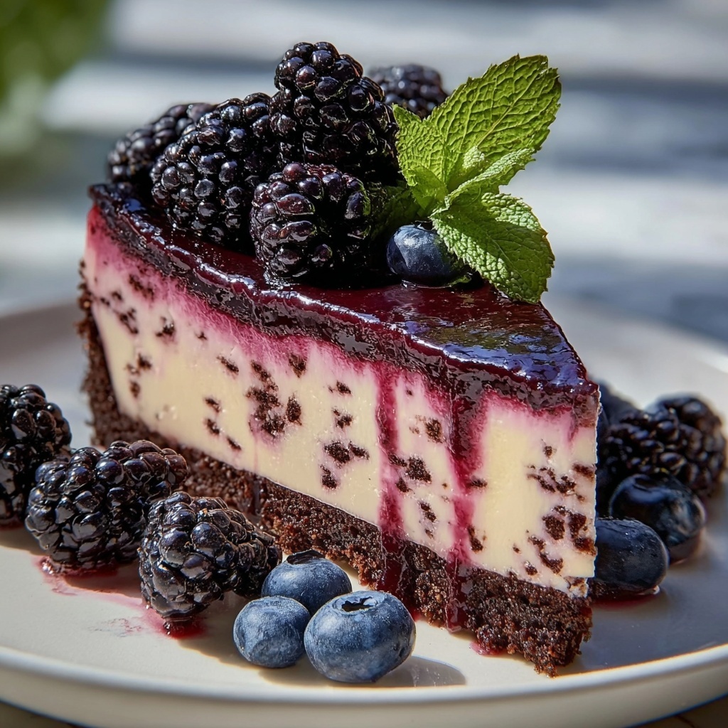 Blackberry Cheesecake Recipe - Recipe Image