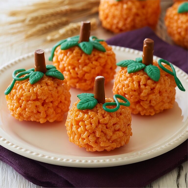 Pumpkin Rice Krispie Treats Recipe
