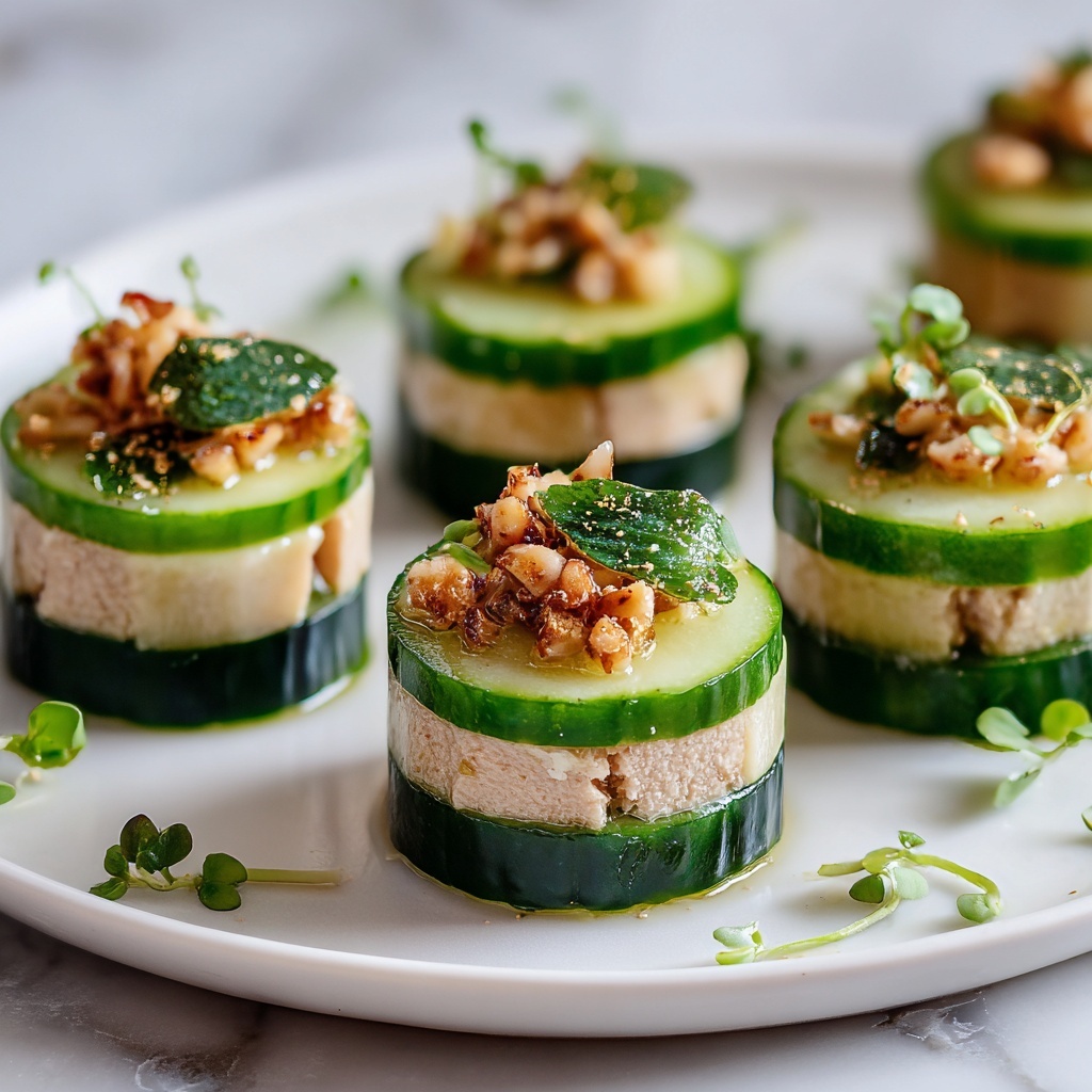 Tuna Cucumber Bites Recipe - Recipe Image
